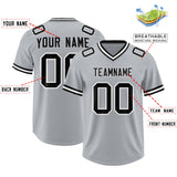 Custom Silver Classic Style American Football Jerseys