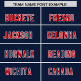 Custom Navy Classic Style American Football Jerseys