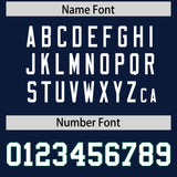 Custom Navy Classic Style American Football Jerseys