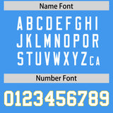 Custom Powder Blue Classic Style American Football Jerseys