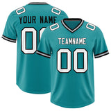 Custom Aqua Classic Style American Football Jerseys