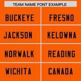 Custom Orange Classic Style American Football Jerseys