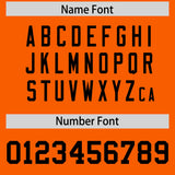 Custom Orange Classic Style American Football Jerseys