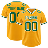 Custom Yellow Classic Style American Football Jerseys