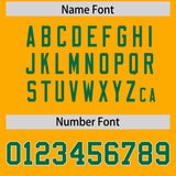 Custom Yellow Football Jersey