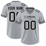 Custom Silver Classic American Football Jerseys