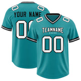 Custom Aqua Classic American Football Jerseys