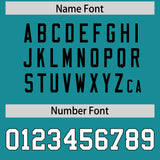 Custom Aqua Football Jersey