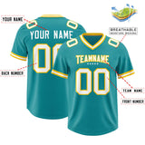 Custom Aqua Football Jersey