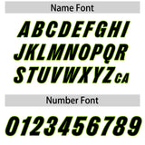 Custom White Neon Green Personalized Star Pattern Raglan Sleeves Authentic Football Jersey