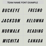 Custom Gray Black Personalized Star Pattern Raglan Sleeves Authentic Football Jersey