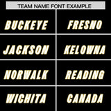 Custom Black Old Gold Personalized Star Pattern Raglan Sleeves Authentic Football Jersey