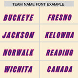 Custom Cream Pink Personalized Star Pattern Raglan Sleeves Authentic Football Jersey