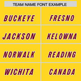 Custom Gold Cardinal Personalized Star Pattern Raglan Sleeves Authentic Football Jersey