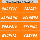 Custom Orange White Personalized Star Pattern Raglan Sleeves Authentic Football Jersey