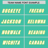 Custom Bright Green Gold Personalized Star Pattern Raglan Sleeves Authentic Football Jersey