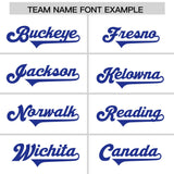 Custom White Royal Personalized Star Pattern Raglan Sleeves Authentic Football Jersey