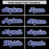 Custom Black Royal Personalized Star Pattern Raglan Sleeves Authentic Football Jersey