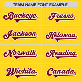 Custom Gold Cardinal Personalized Star Pattern Raglan Sleeves Authentic Football Jersey