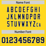 Custom Gold Navy Personalized Star Pattern Raglan Sleeves Authentic Football Jersey