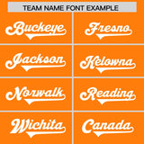 Custom Orange White Personalized Star Pattern Raglan Sleeves Authentic Football Jersey