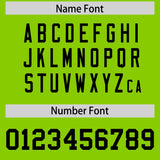 Custom Neon Green Gold Personalized Star Pattern Raglan Sleeves Authentic Football Jersey