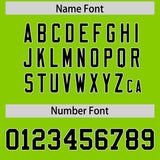 Custom Neon Green Black Personalized Star Pattern Raglan Sleeves Authentic Football Jersey