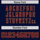 Custom Navy Cardinal Personalized Star Pattern Raglan Sleeves Authentic Football Jersey