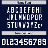 Custom Navy Gray Personalized Star Pattern Raglan Sleeves Authentic Football Jersey