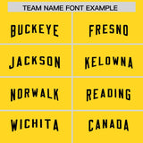 Custom Gold Neon Green Personalized Star Pattern Raglan Sleeves Authentic Football Jersey