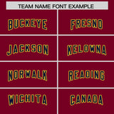 Custom Cardinal Navy Personalized Star Pattern Raglan Sleeves Authentic Football Jersey