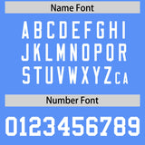 Custom Powder Blue White Personalized Star Pattern Raglan Sleeves Authentic Football Jersey