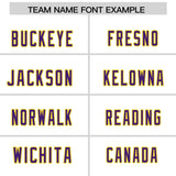 Custom White Gold Personalized Star Pattern Raglan Sleeves Authentic Football Jersey