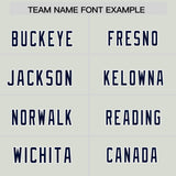 Custom Gray Panther Blue Personalized Star Pattern Raglan Sleeves Authentic Football Jersey