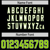 Custom Black Neon Green Personalized Star Pattern Raglan Sleeves Authentic Football Jersey