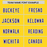 Custom Gold Royal Personalized Star Pattern Raglan Sleeves Authentic Football Jersey