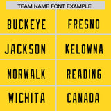 Custom Gold Neon Green Personalized Star Pattern Raglan Sleeves Authentic Football Jersey