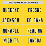 Custom Gold Navy Personalized Star Pattern Raglan Sleeves Authentic Football Jersey