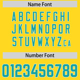 Custom Gold Aqua Personalized Star Pattern Raglan Sleeves Authentic Football Jersey