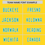 Custom Gold Aqua Personalized Star Pattern Raglan Sleeves Authentic Football Jersey