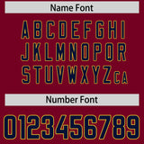 Custom Cardinal Navy Personalized Star Pattern Raglan Sleeves Authentic Football Jersey