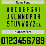 Custom Neon Green Gold Personalized Star Pattern Raglan Sleeves Authentic Football Jersey