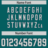 Custom Aqua Gray Personalized Star Pattern Raglan Sleeves Authentic Football Jersey