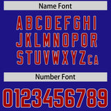 Custom Royal White Personalized Star Pattern Raglan Sleeves Authentic Football Jersey