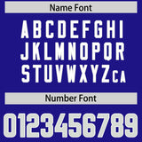 Custom Royal Gray Personalized Star Pattern Raglan Sleeves Authentic Football Jersey