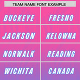 Custom Pink Powder Blue Gradient Fashion Outdoor Authentic Football Jersey