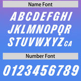 Custom Pink Powder Blue Gradient Fashion Outdoor Authentic Football Jersey