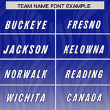 Custom Royal Cream Gradient Fashion Outdoor Authentic Football Jersey