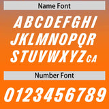 Custom Powder Blue Orange Gradient Fashion Outdoor Authentic Football Jersey