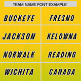 Custom Gold Neon Green Gradient Fashion Outdoor Authentic Football Jersey